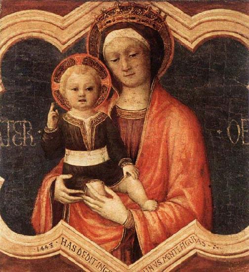 Jacopo Bellini Madonna and Child Germany oil painting art